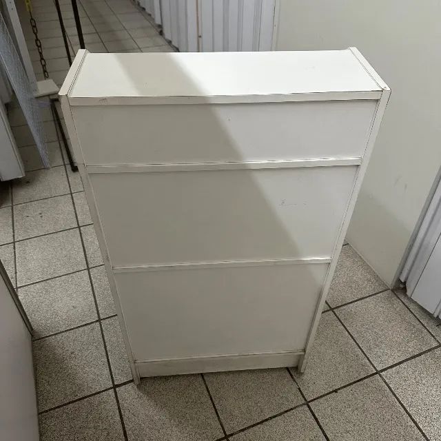 Móvel de Caixa Balcão Compacto Loja Comércio Branco - Foto 4