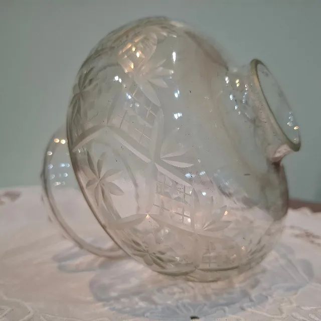 Cúpula de abajur de vidro entalhado - Foto 2