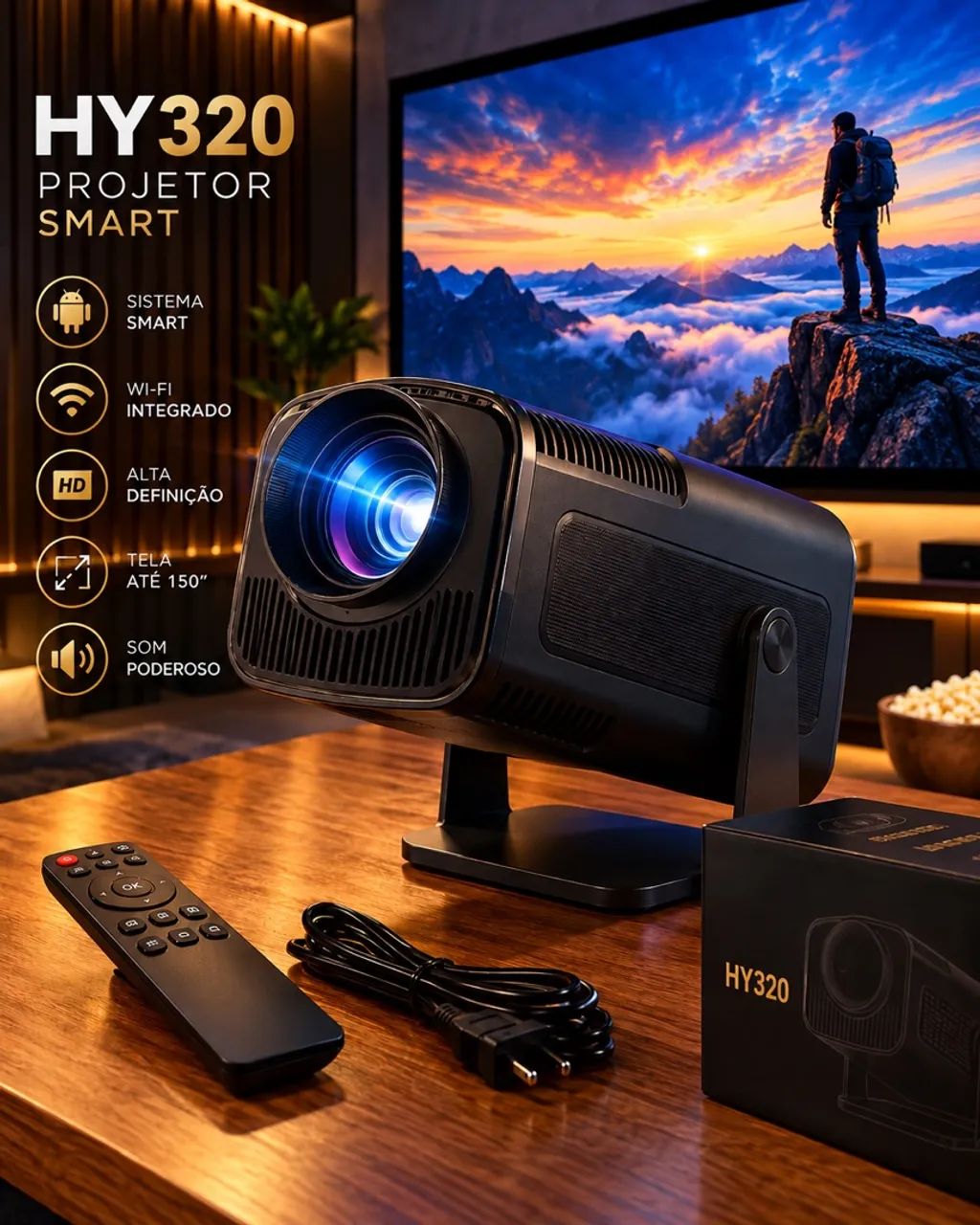 PROJETOR CINEMA TELÃO ENTREGAMOS 