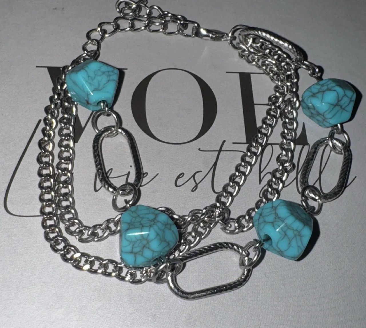 Conjunto turquesa bijuteria  - Foto 2