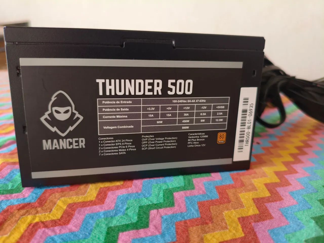 Fonte 500W para jogos e trabalho - Foto 3