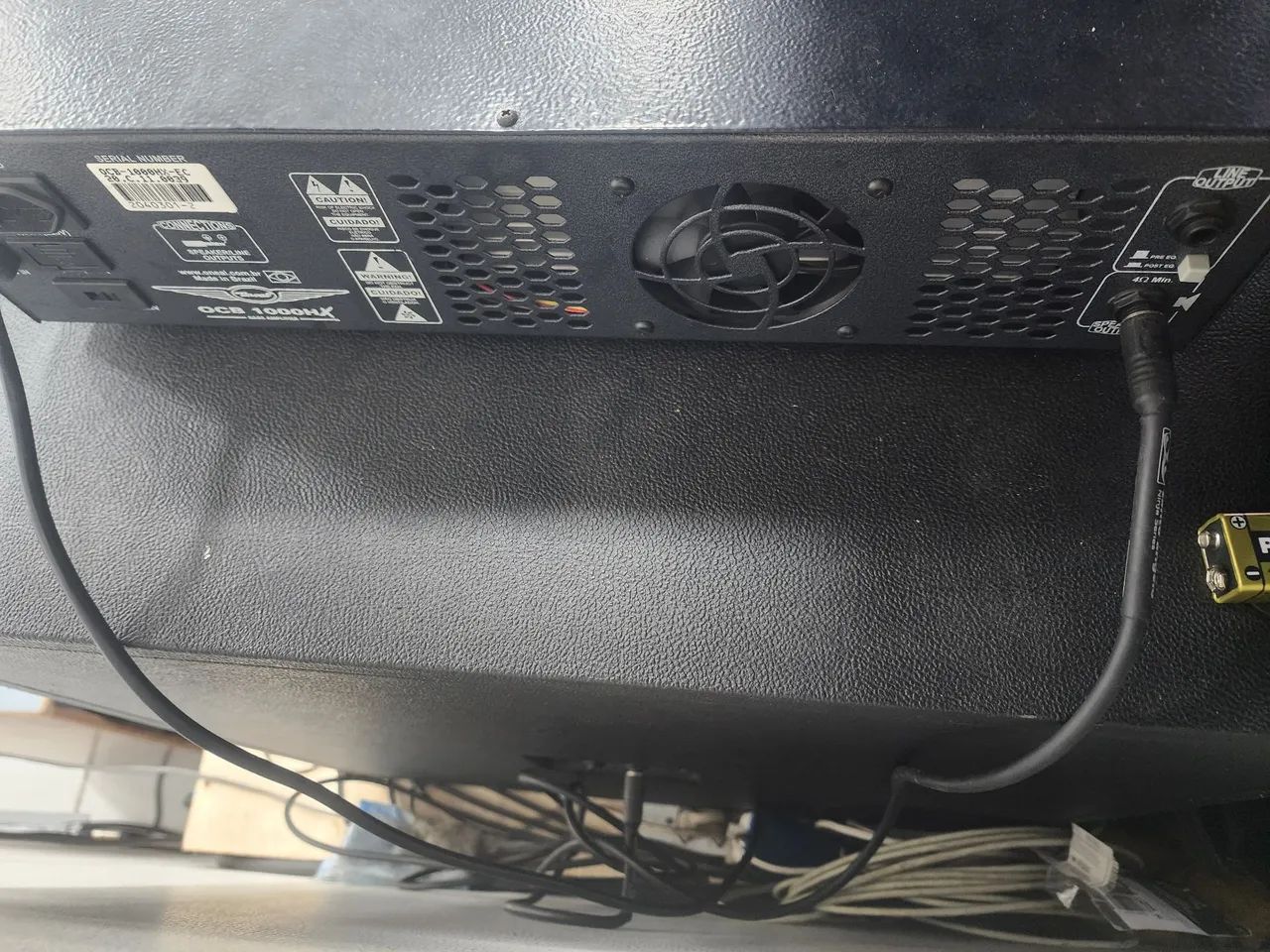 Vendo caixa de 15 polegadas onel com alto falante seleniu de 400 e amplificador ocb 1000hx - Foto 4