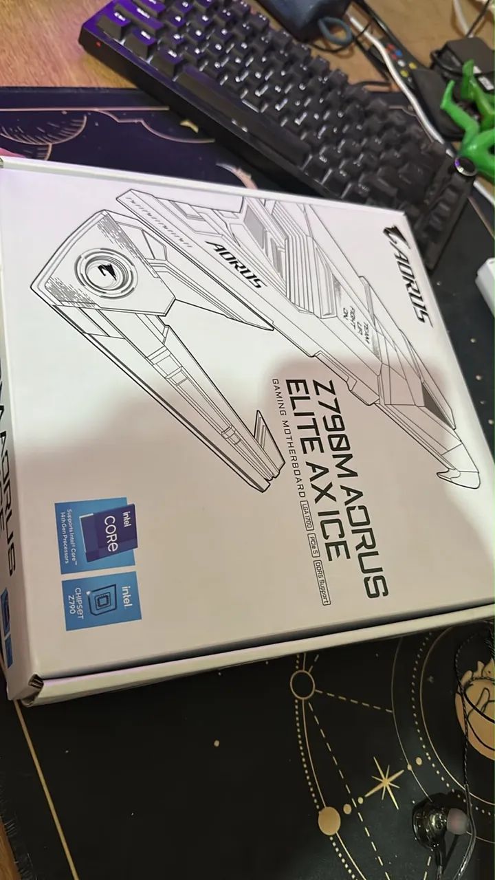 Placa mãe Z790M Aorus Elite Ax Ice - Foto 3