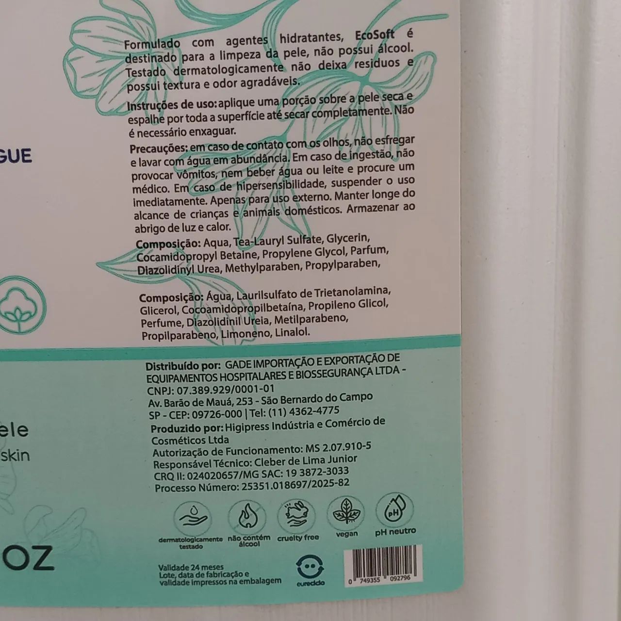 Sabonete líquido sem enxágue Ecosoft  - Foto 4