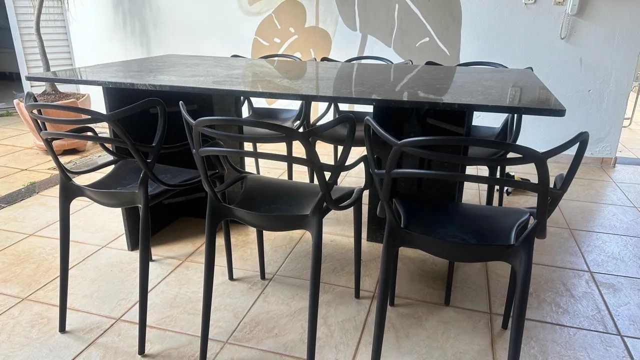 Mesa de granito com cadeiras - Foto 2