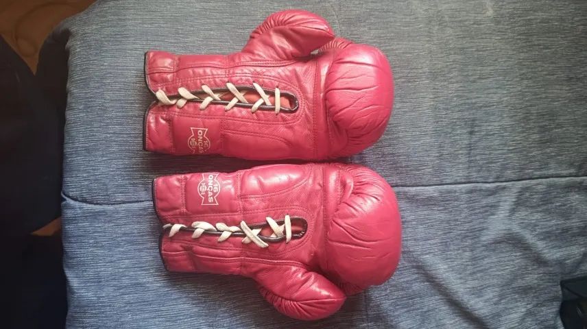 Luva De Boxe Profissional Drible 16 Oz - Vermelha - Foto 2