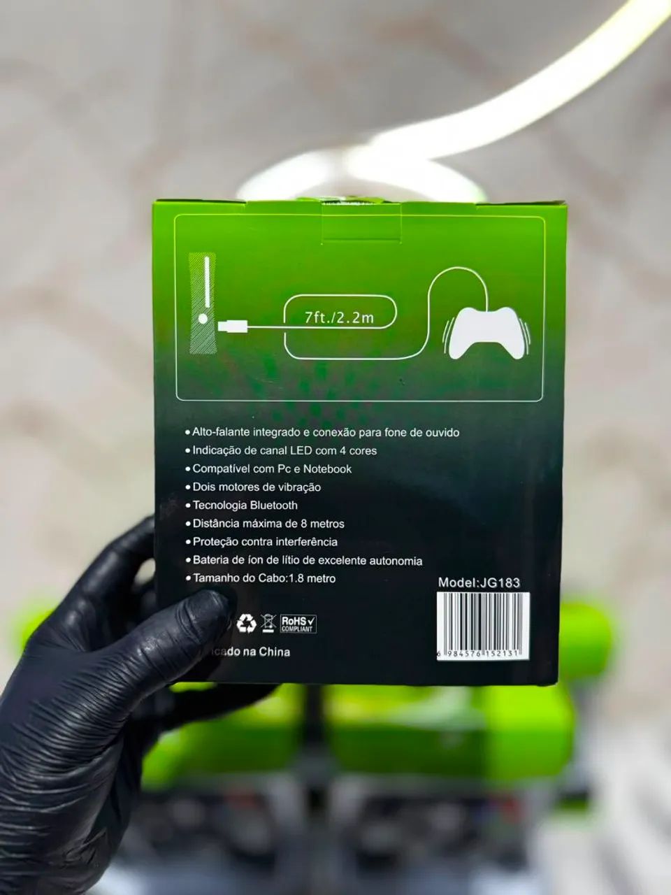 Controle Xbox 360 com fio  - Foto 3