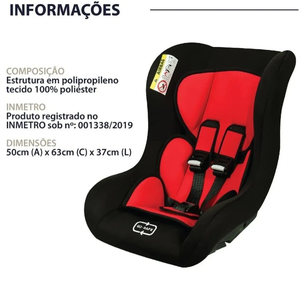Cadeirinha de bebê Leone Rosso  - Foto 5