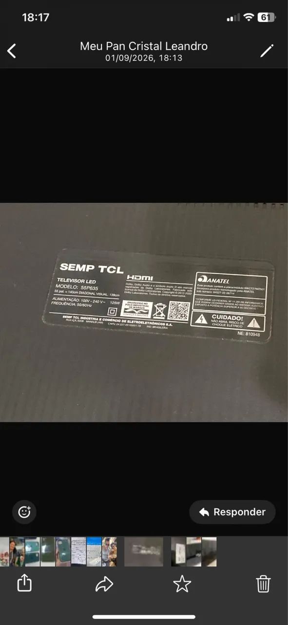 Tv pra retirada de peça  - Foto 2