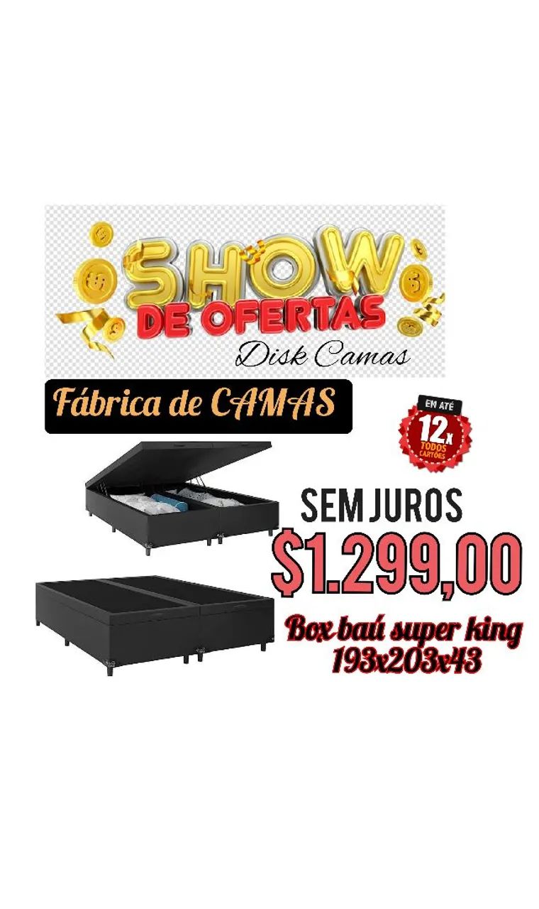 Box baú super king 193x203