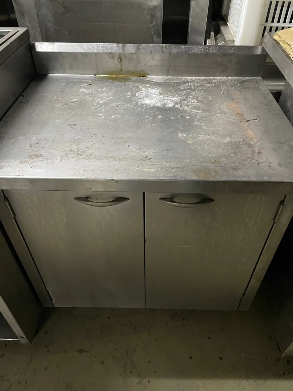 Balcão seco inox com porta 80X60