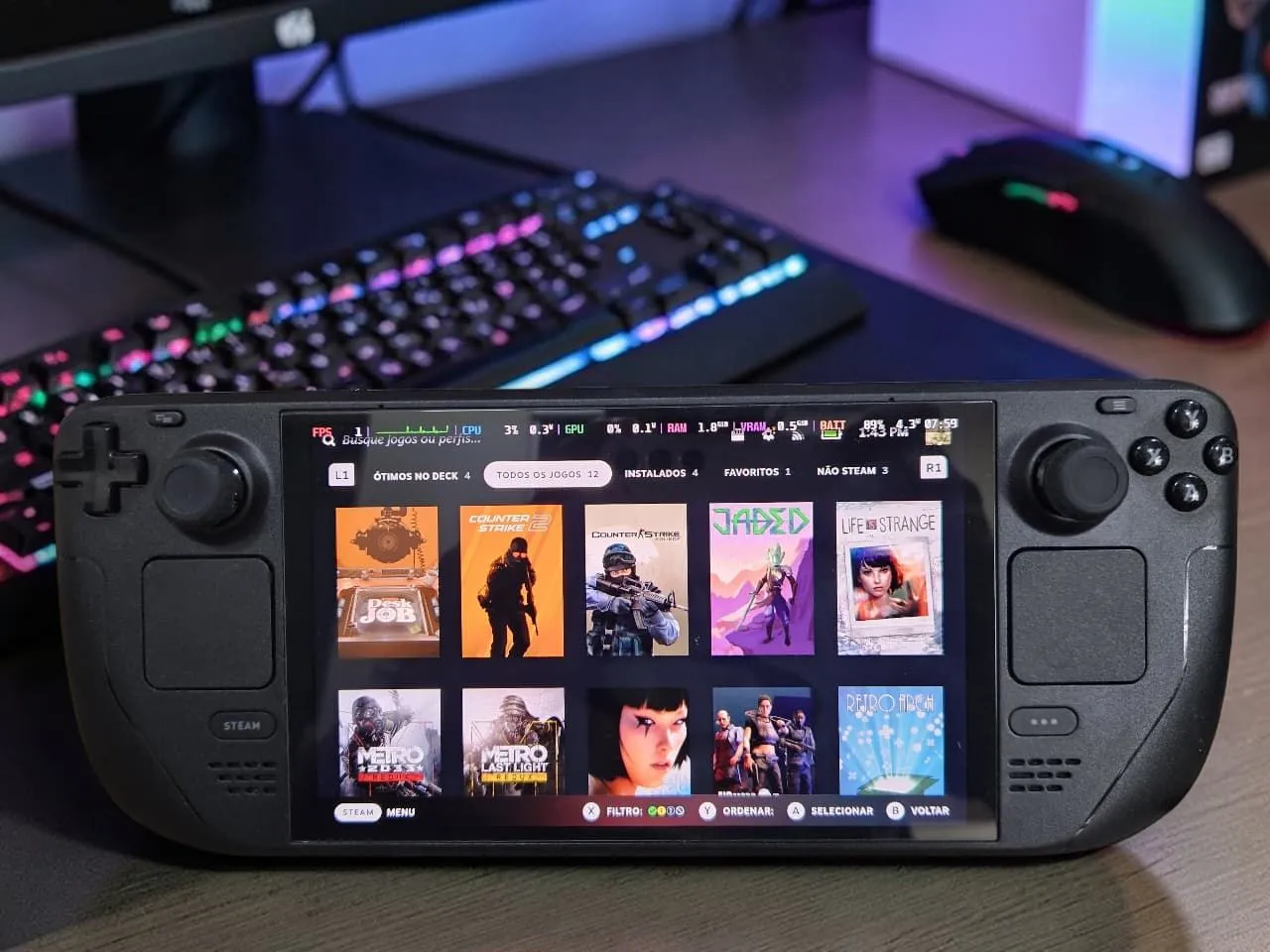 Steam deck oled 2tb zero - Consoles de Vídeo Game - Jardim Novo