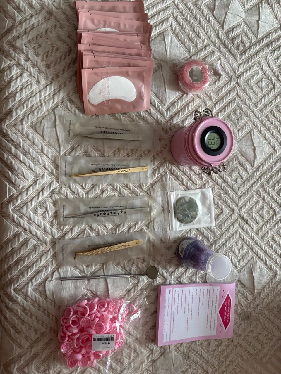 Kit alongamento de cílios 