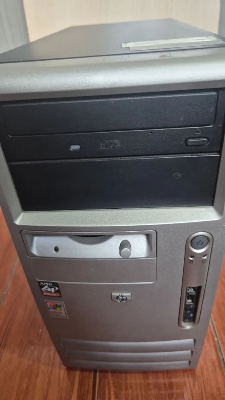 CPU Gabinete HP antigo + 3 cabos + teclado  - Foto 5