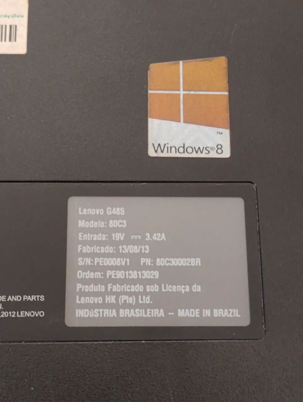 Carcaça completa Notebook Lenovo G485