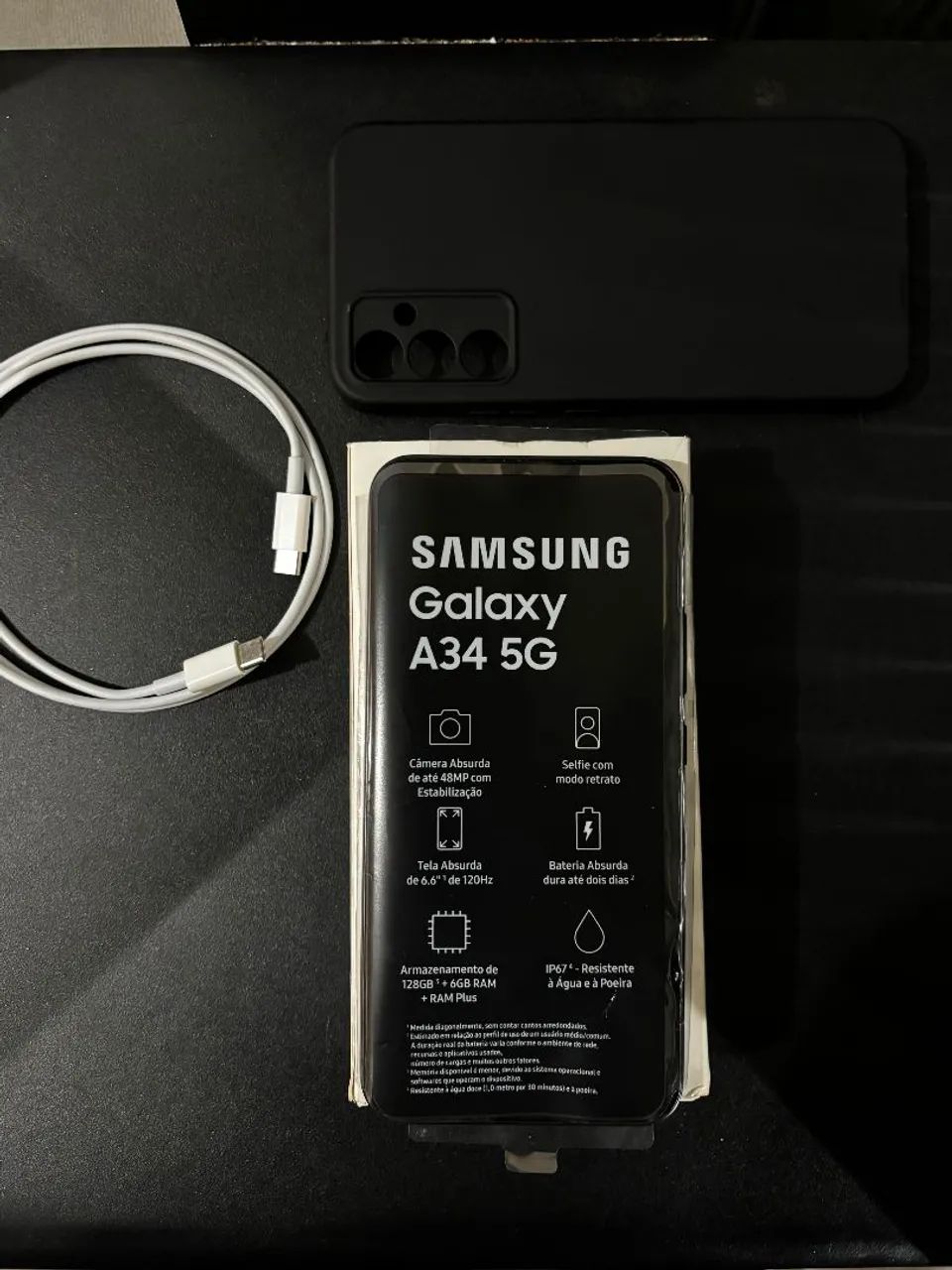 Samsung Galaxy a34 5g + acessórios, tudo original  - Foto 4