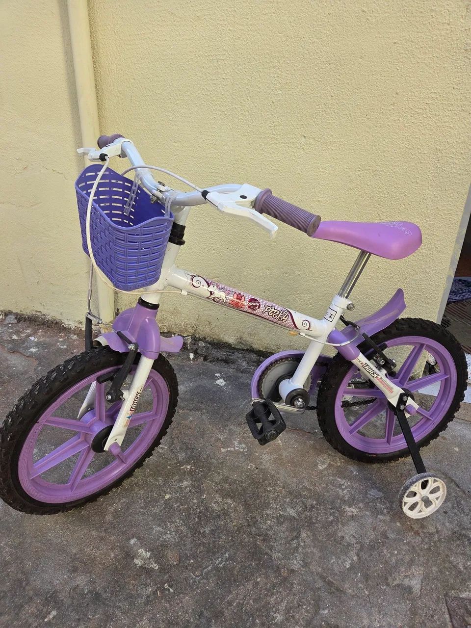 Bicicleta Pinky WR Aro 16 com rodinhas (PARCELO)