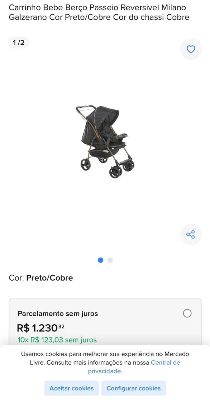 Carrinho para bebê 