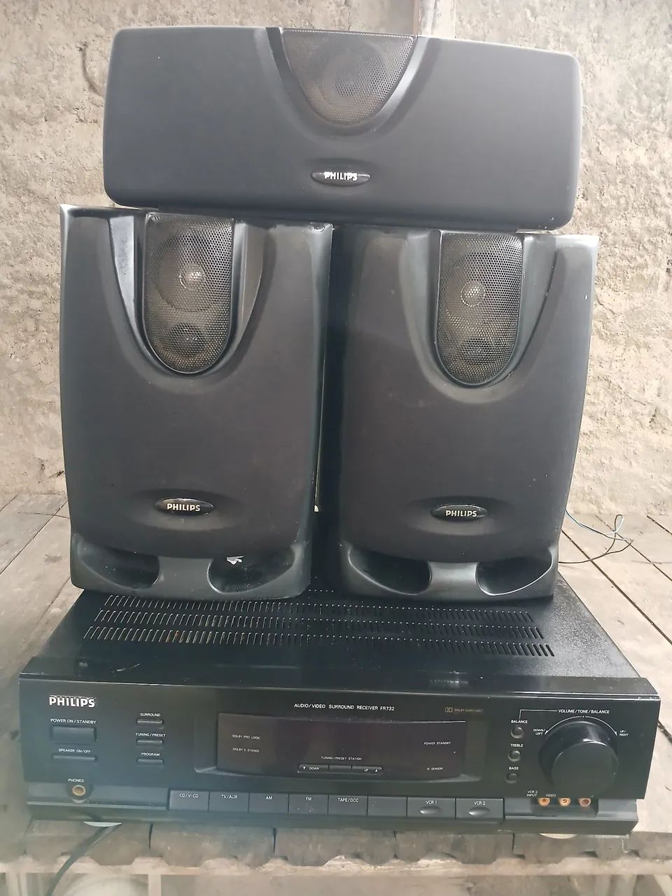 System Vintage Philips Receiver FR732 Com Caixas Acústicas - Funcionando Perfeitamente - Foto 2