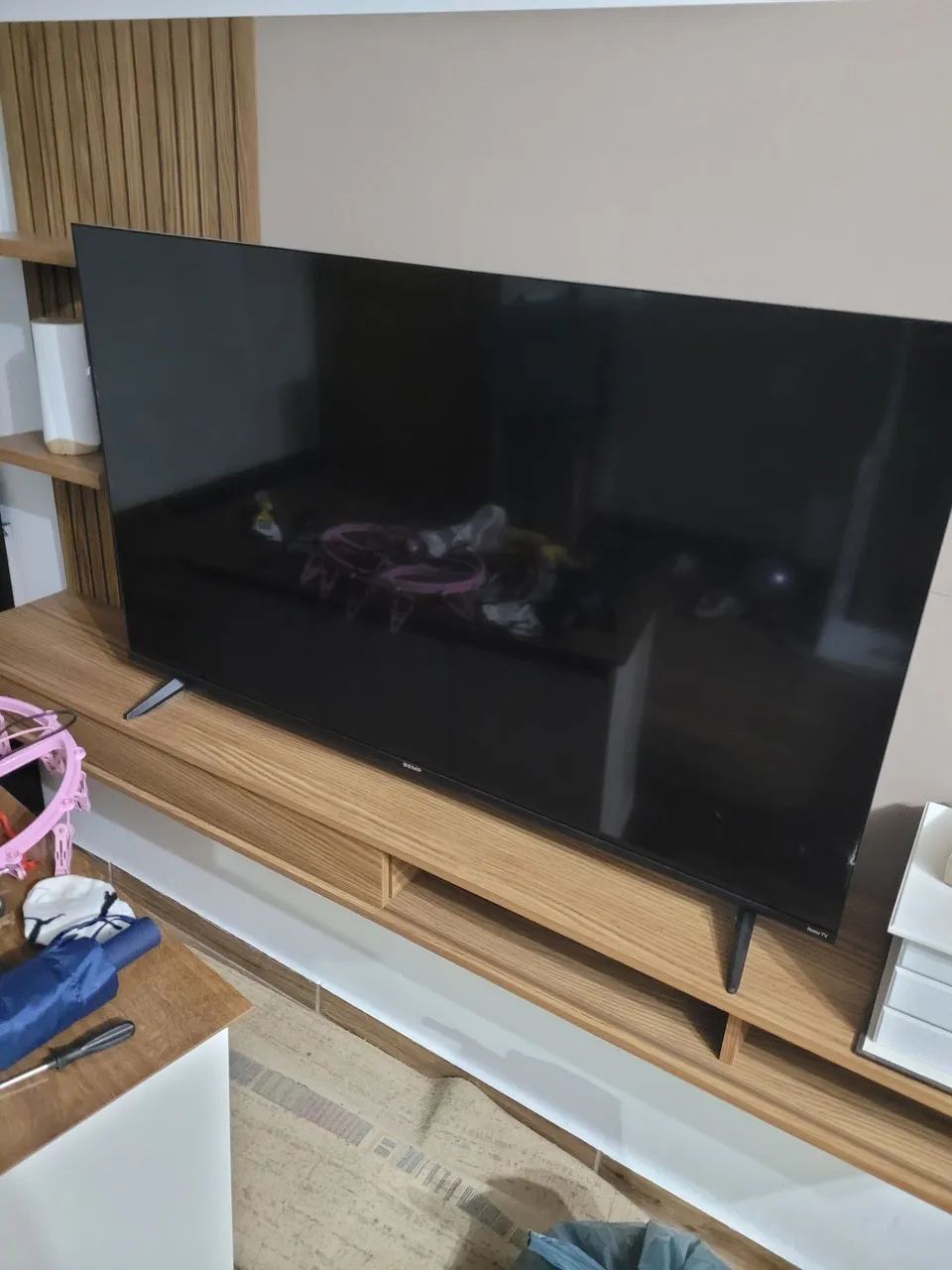 Tv semp tcl 50' tela quebrada