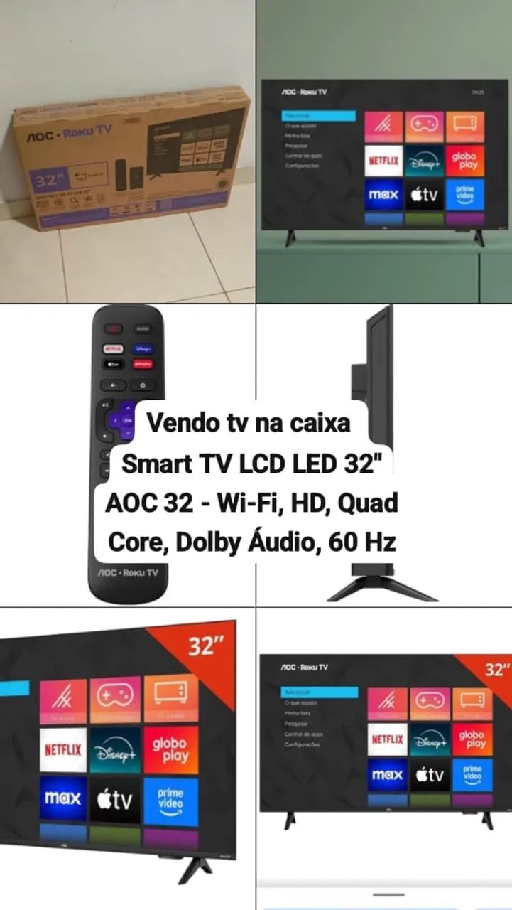 Tv na caixa smart TV LCD LED 32?