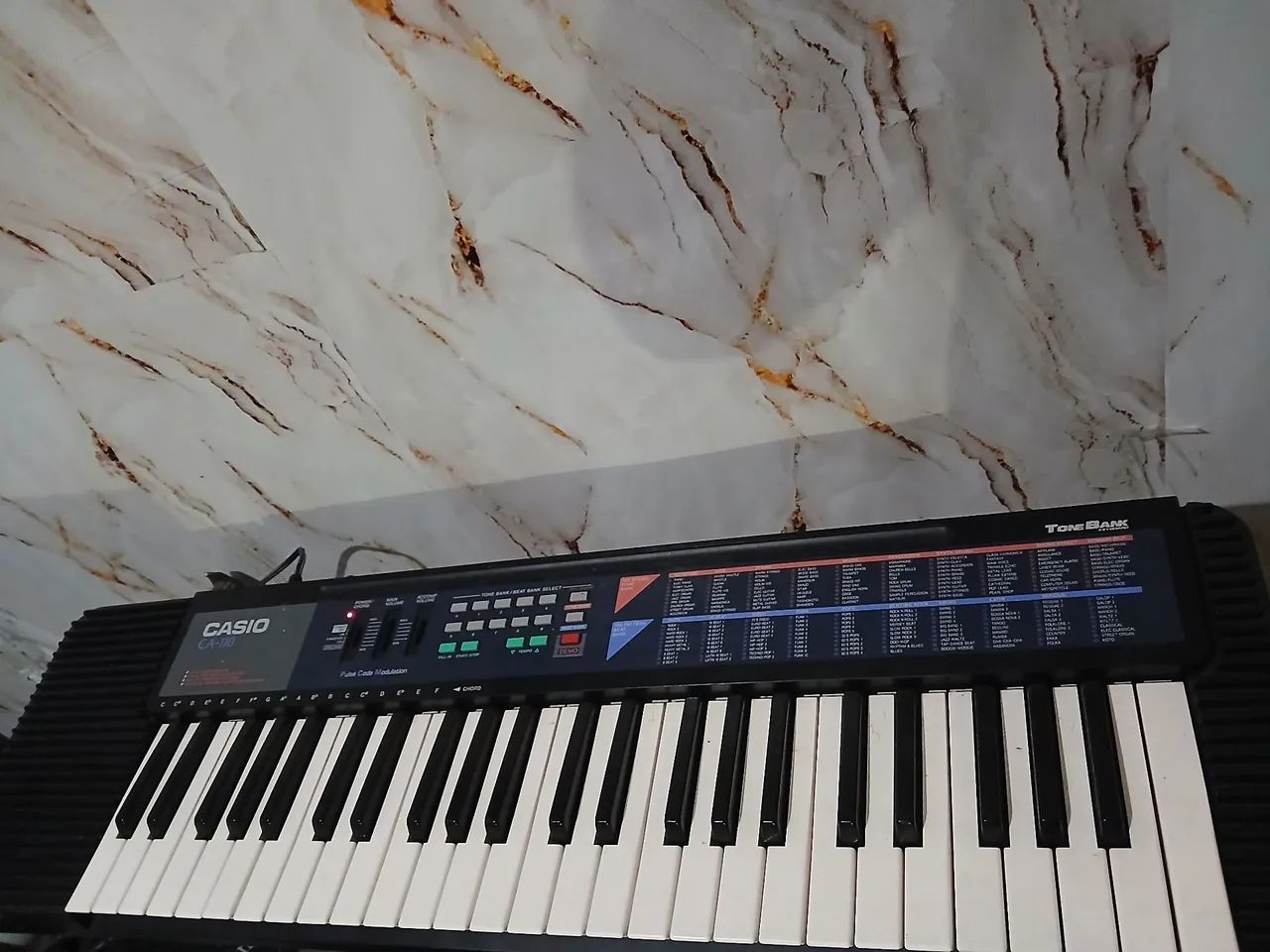 Teclado casio funcionando tudo