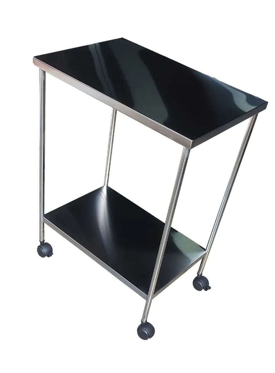 Mesa Auxiliar Em Aço Inox 40x60x80cm - Foto 2