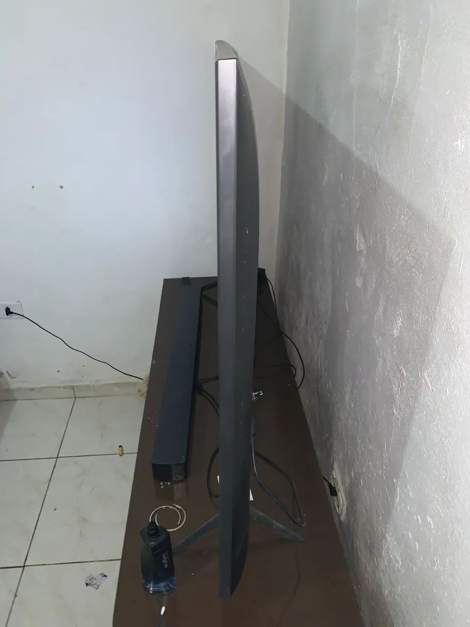 Smartv samsung 55 polegadas tudo em 1 + sound bar 