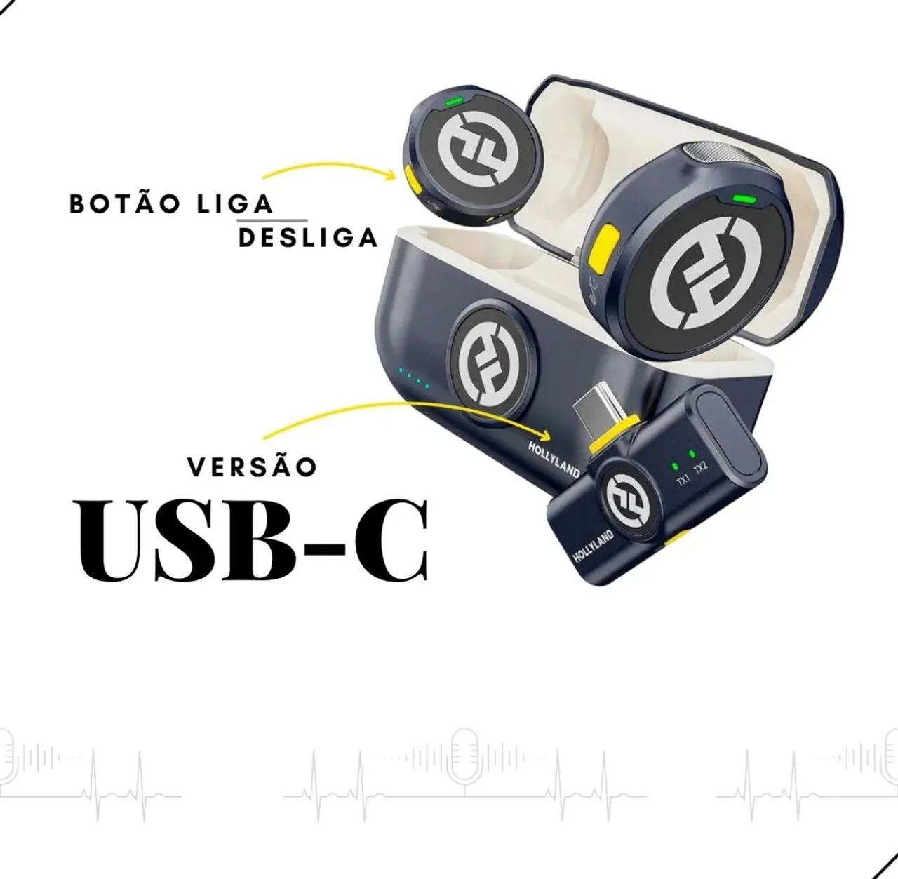 Microfone lark M2  - Foto 3