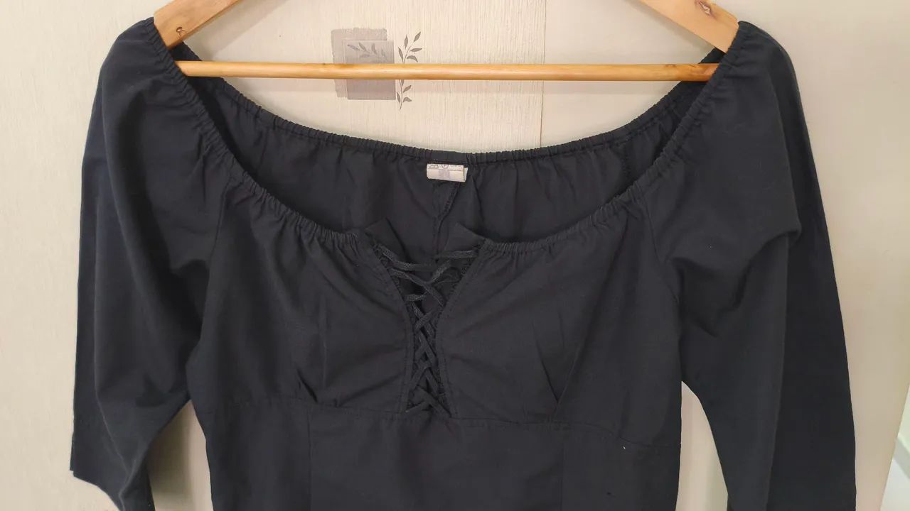 MORAM blusa ciganinha Tam M  - Foto 3