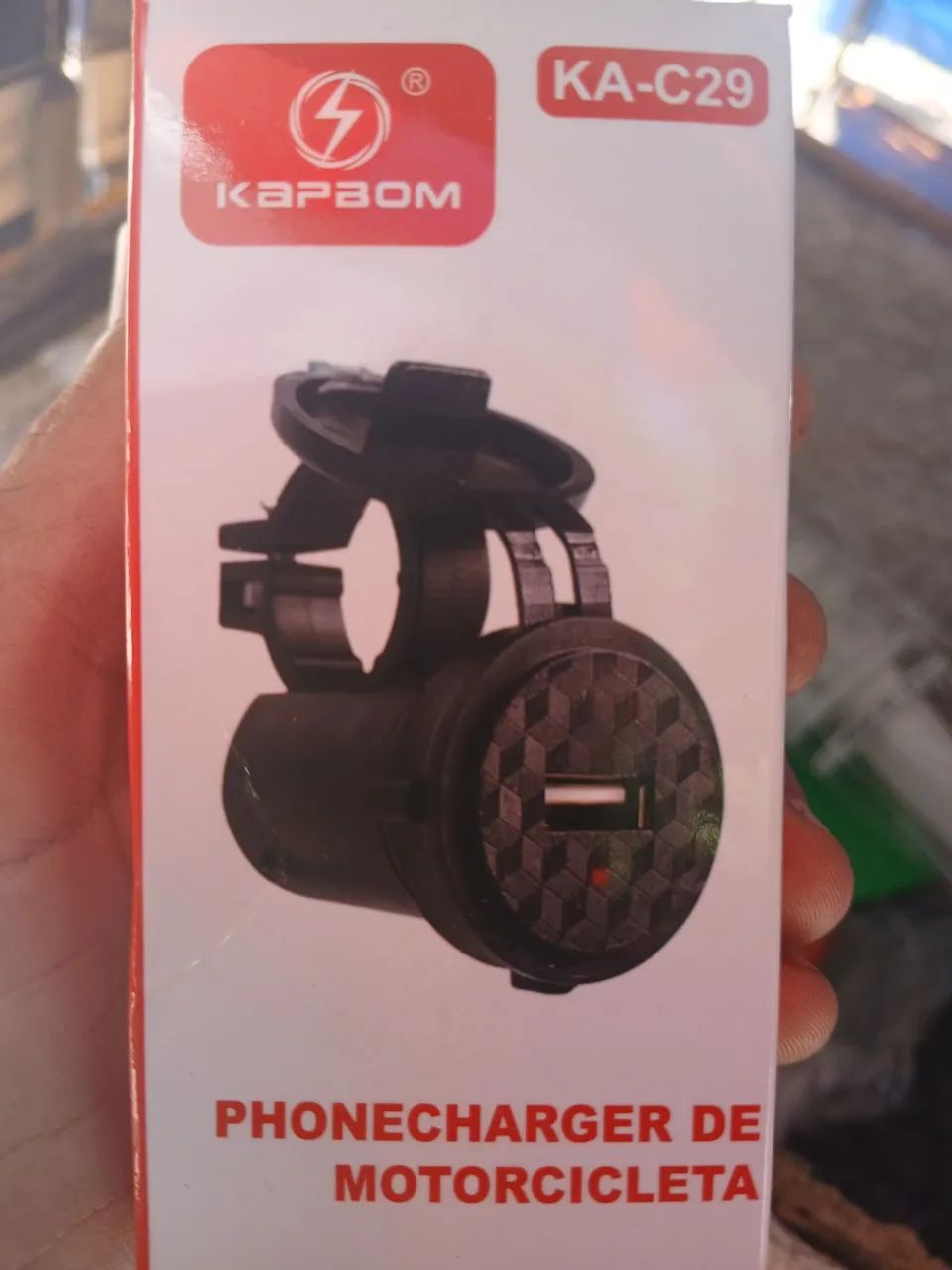 Carregador de celular para moto 