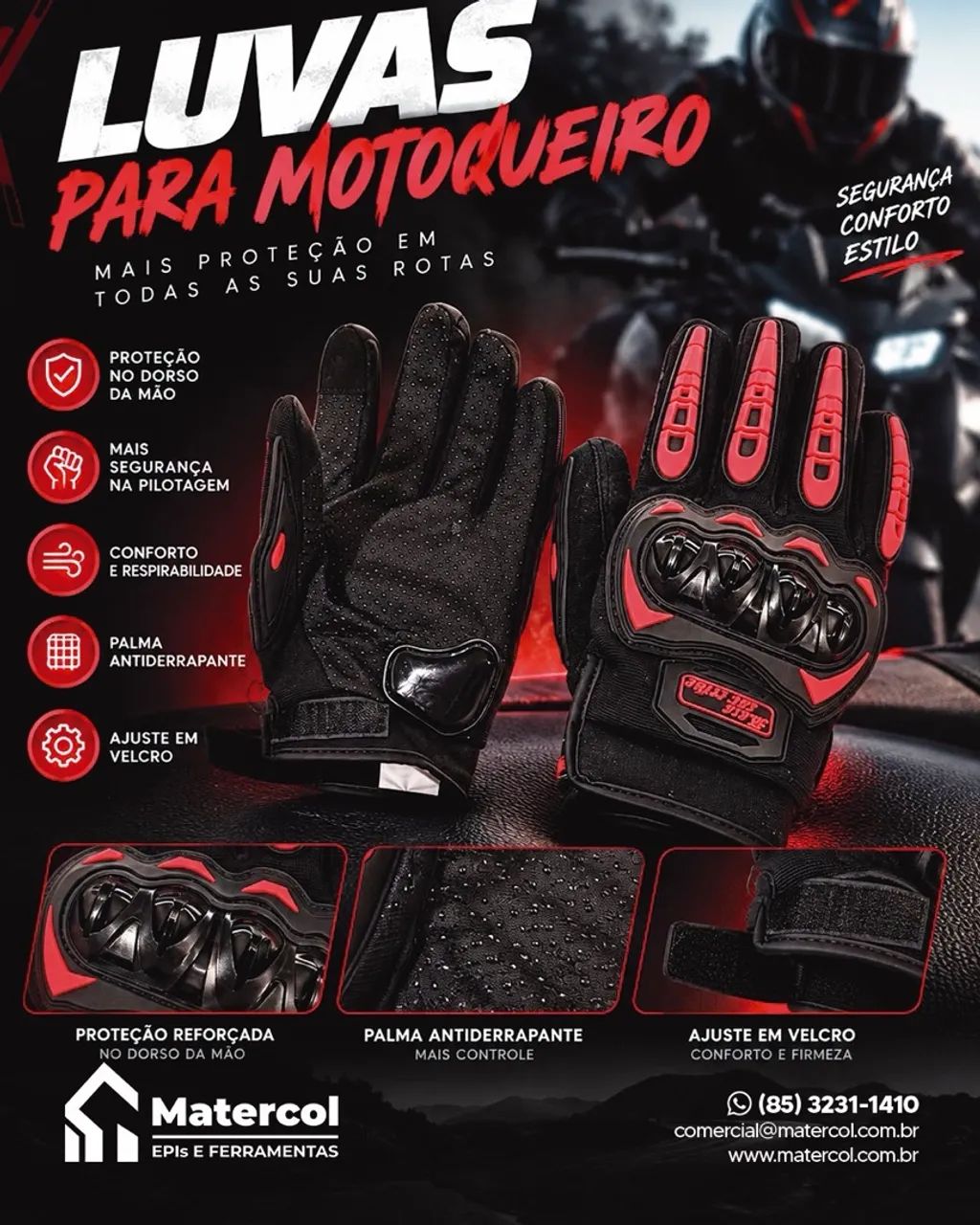 Luva Motociclista  - Foto 2
