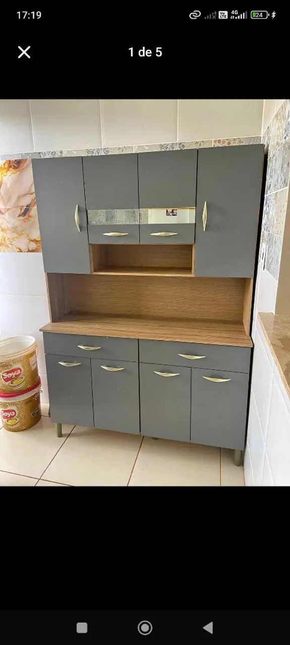 Kit Cozinha Compacta 8 portas com Entrega Grátis 