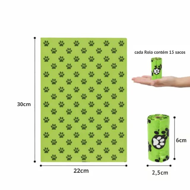 Porta Saquinho Higiênico Pet + 1 Refil - Cachorro e Gato - Foto 4