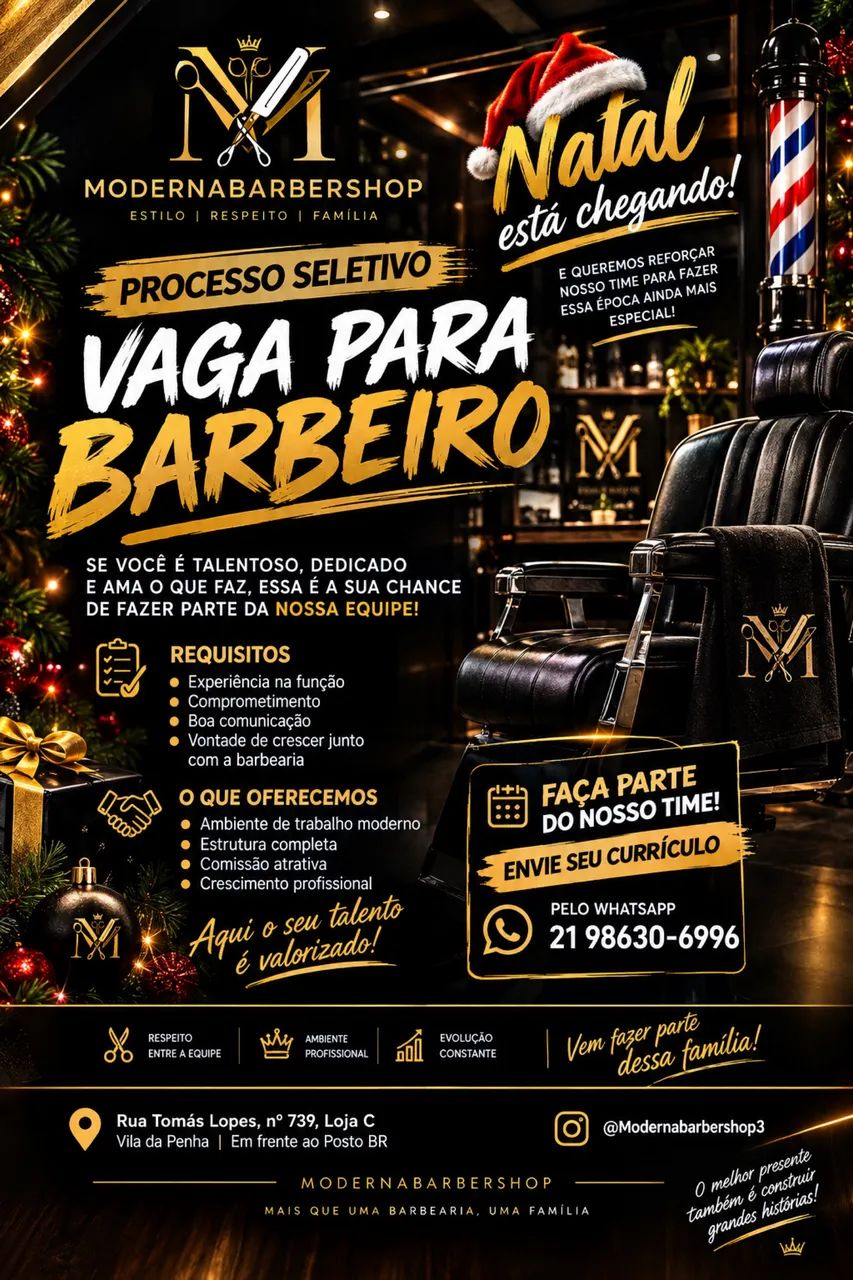 Vaga para barbeiro 