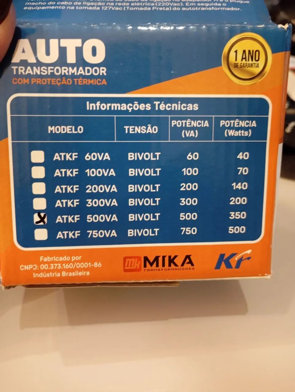 Transformador com proteção térmica 500 VA - Foto 3