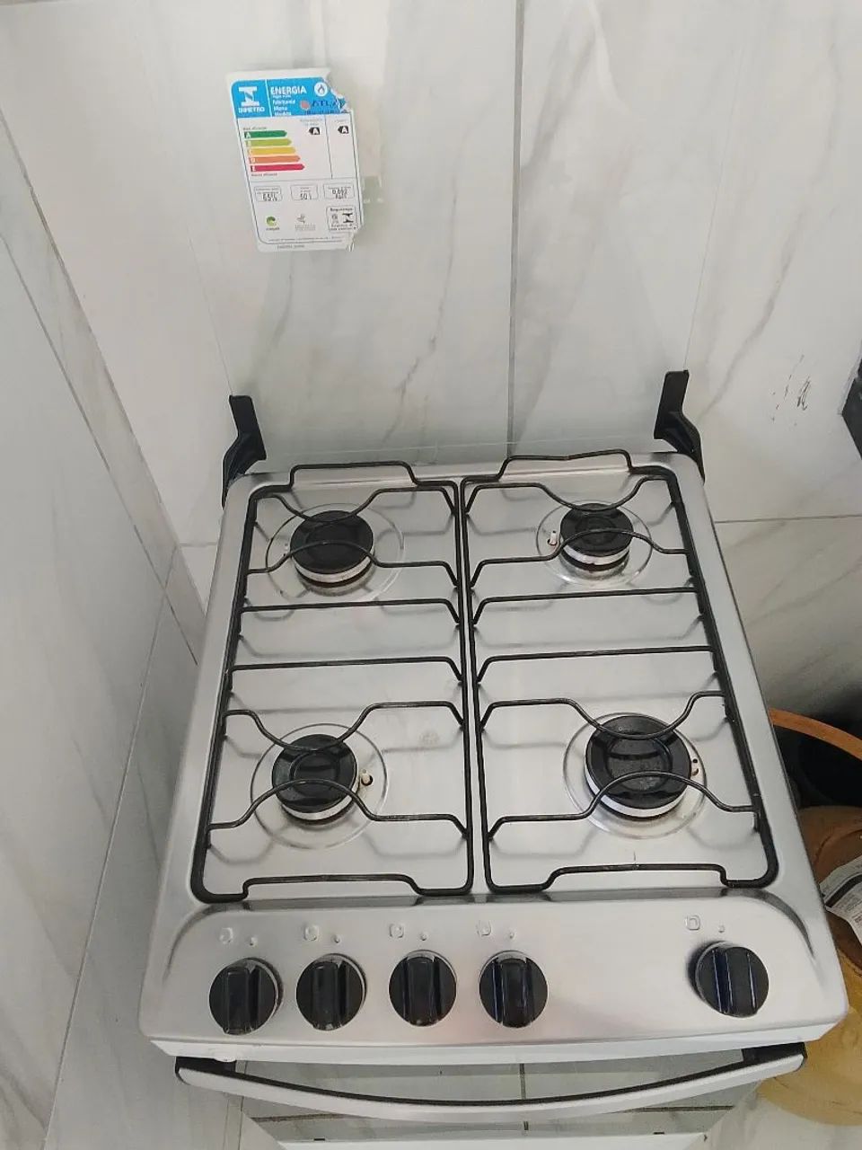 Fogão 4 bocas eletrônica 3 meses de uso - Foto 5