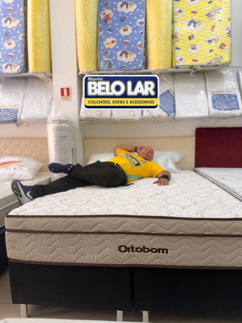 Box +Colchao Ortobom linha exclusiva  - Foto 4