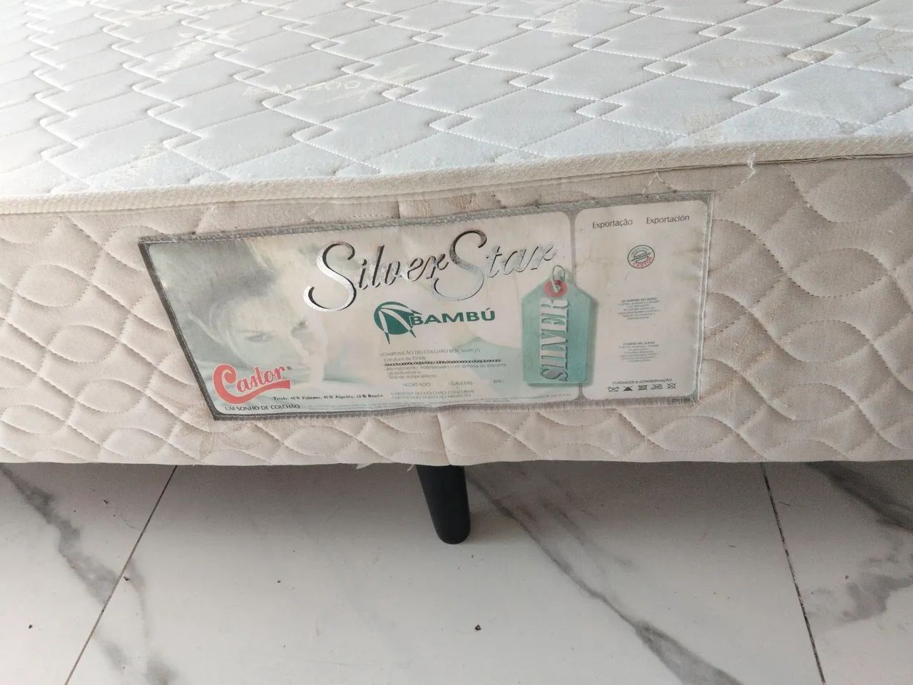 Base cama box padrão, Castor.