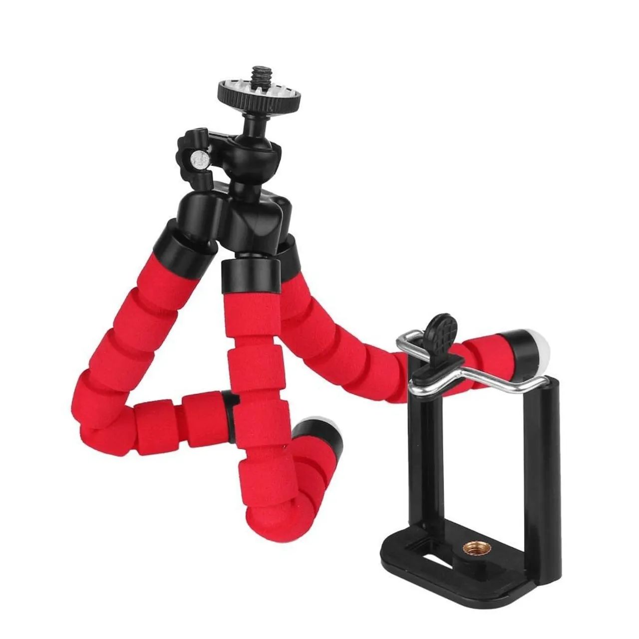 Mini Tripé de Mesa Flexível 360° com Suporte para SmartPhone - Foto 5