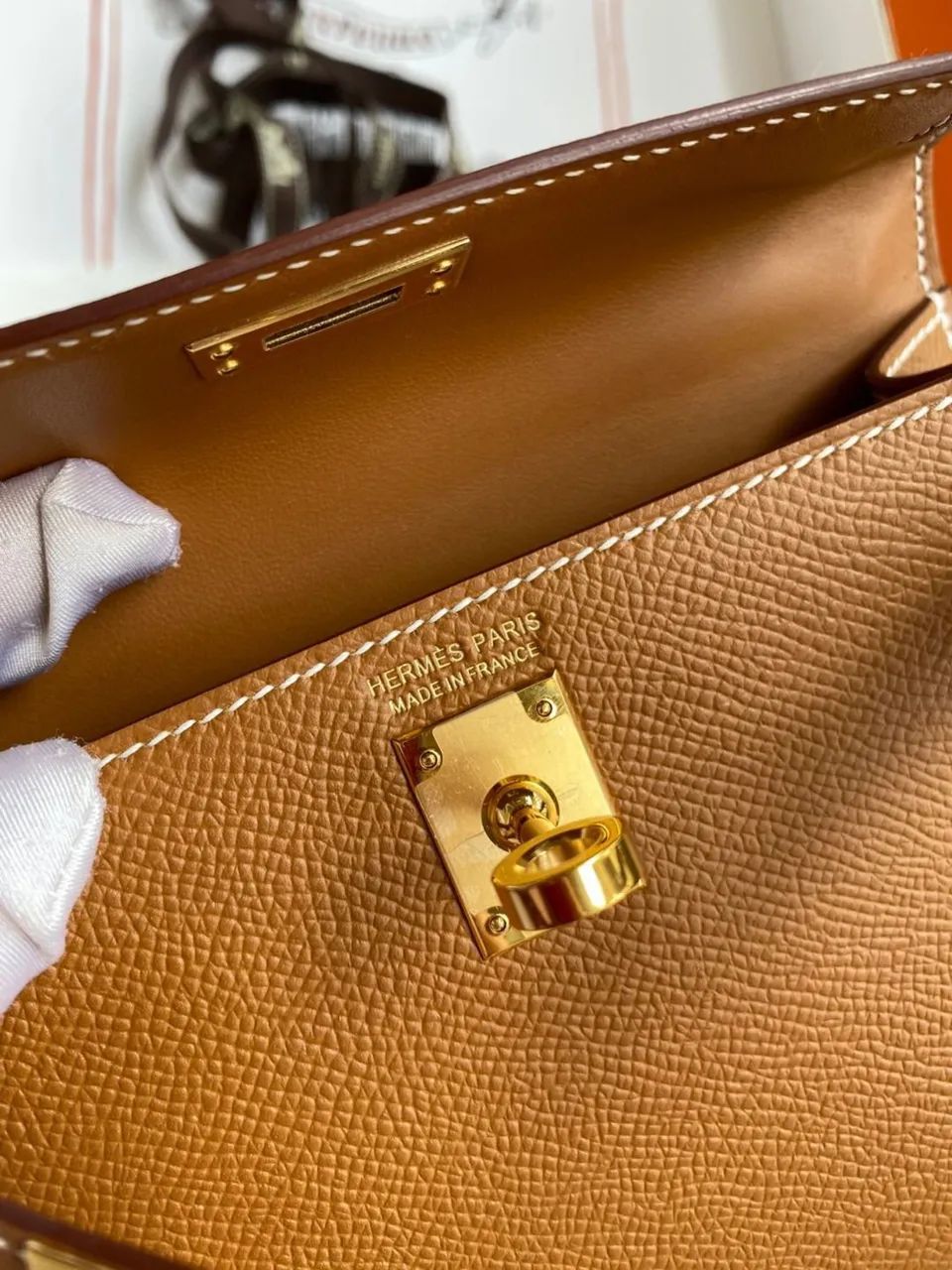 Bolsa Hermes Kelly 25 Original semi nova  - Foto 3