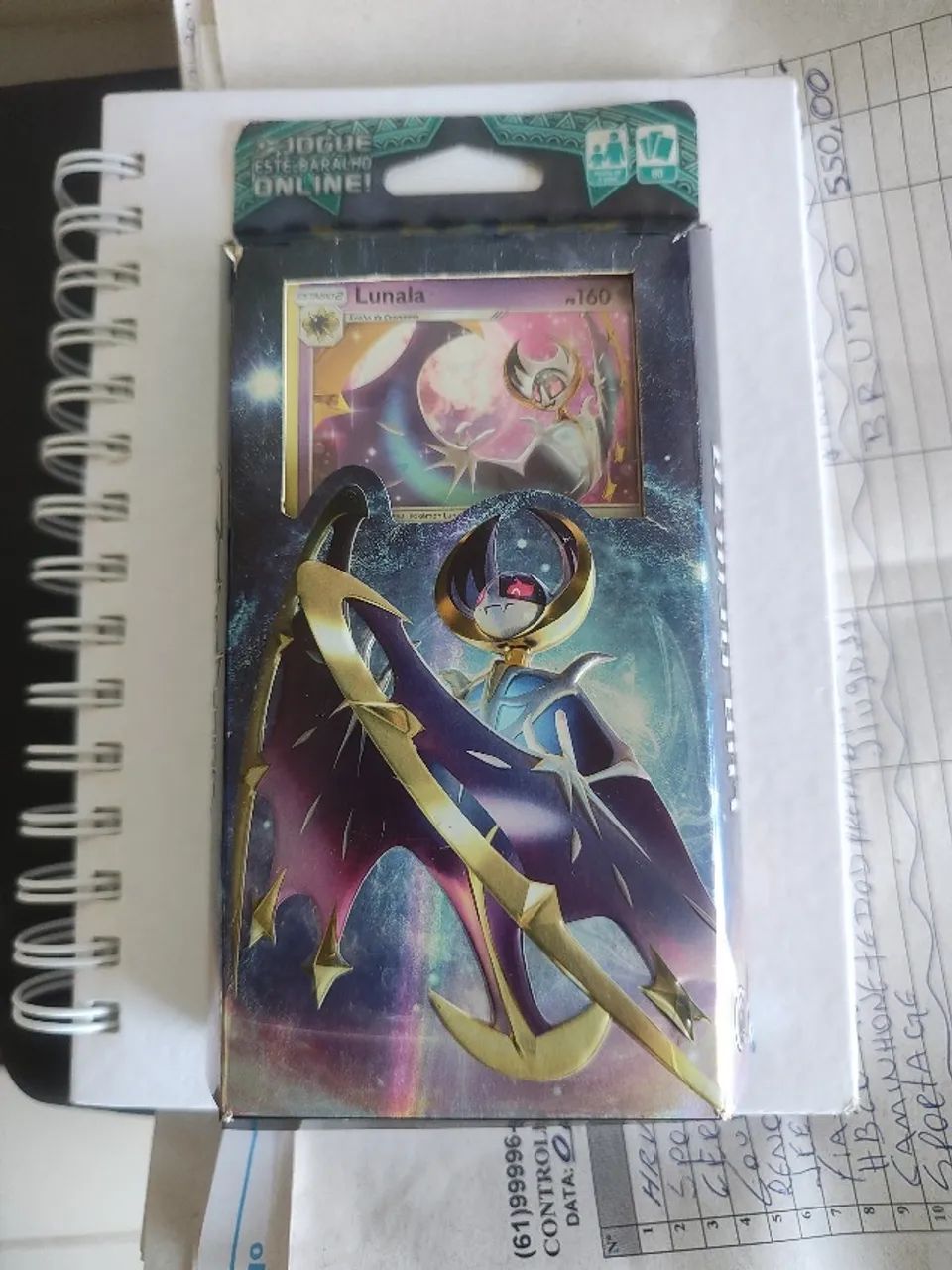 Pokémon Deck Sol E Lua Guardiões Ascendentes Lunala Lua Oculta - Copag Asas Negras do Mist