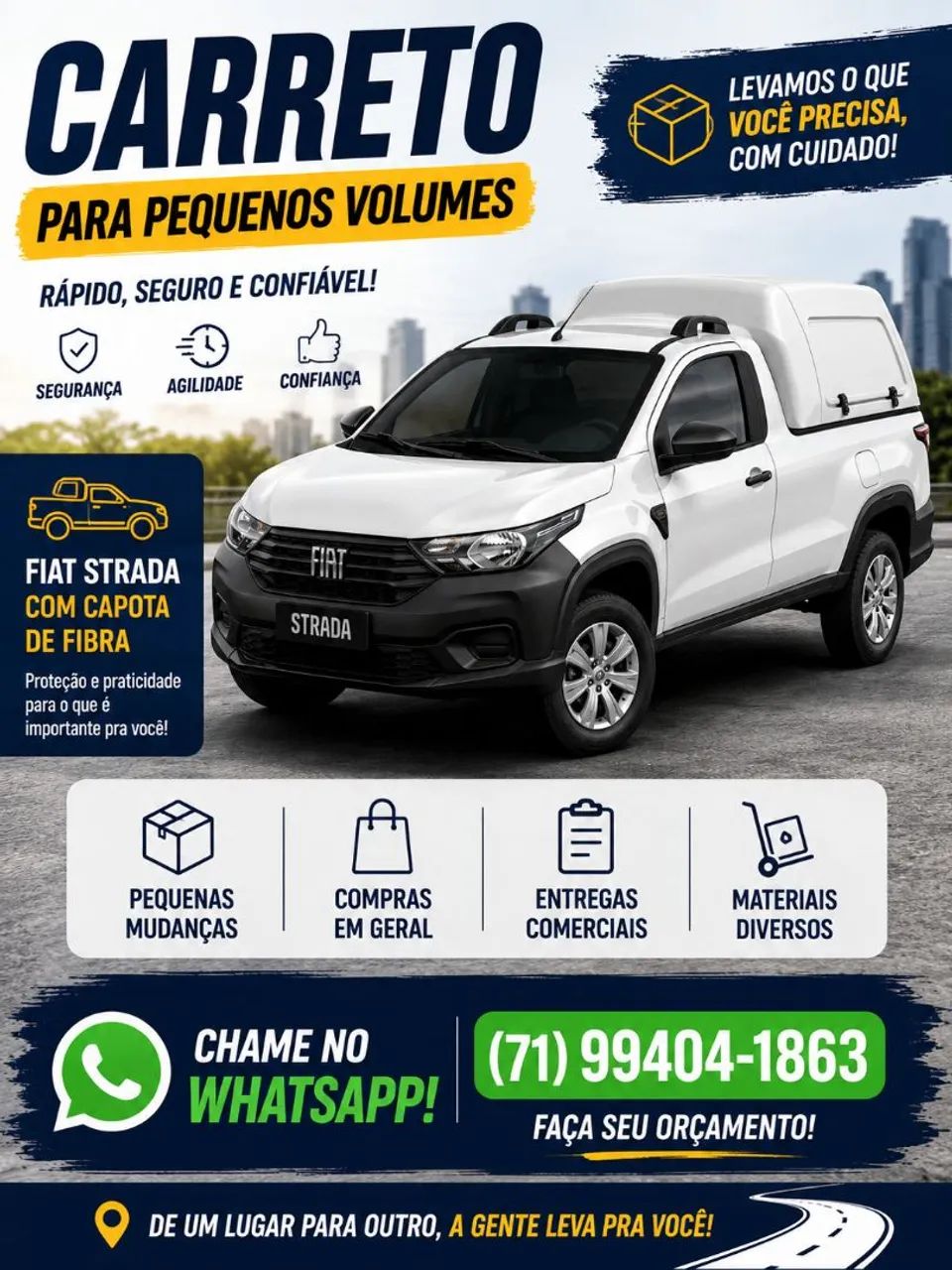 Entrega de pequenos volumes/ compras