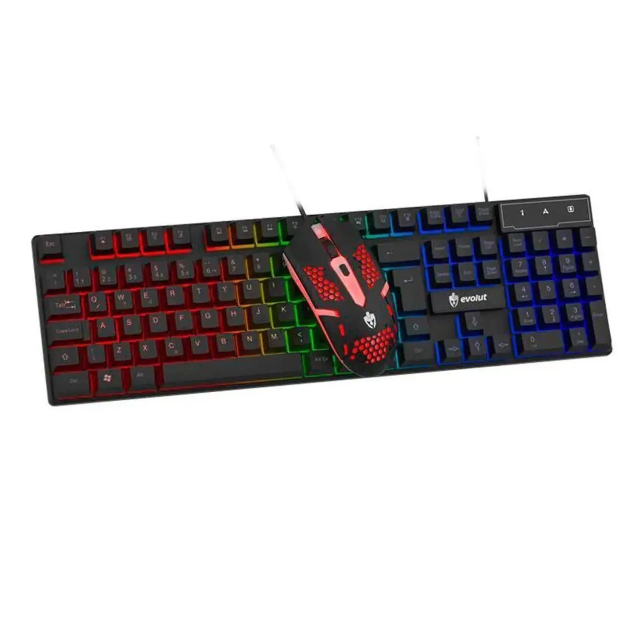 Kit mouse teclado gamer rgb com luzes - Foto 3