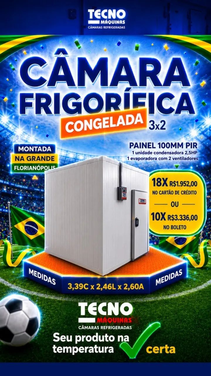 CAMARA CONGELADA 3X2 REFRI TECNO