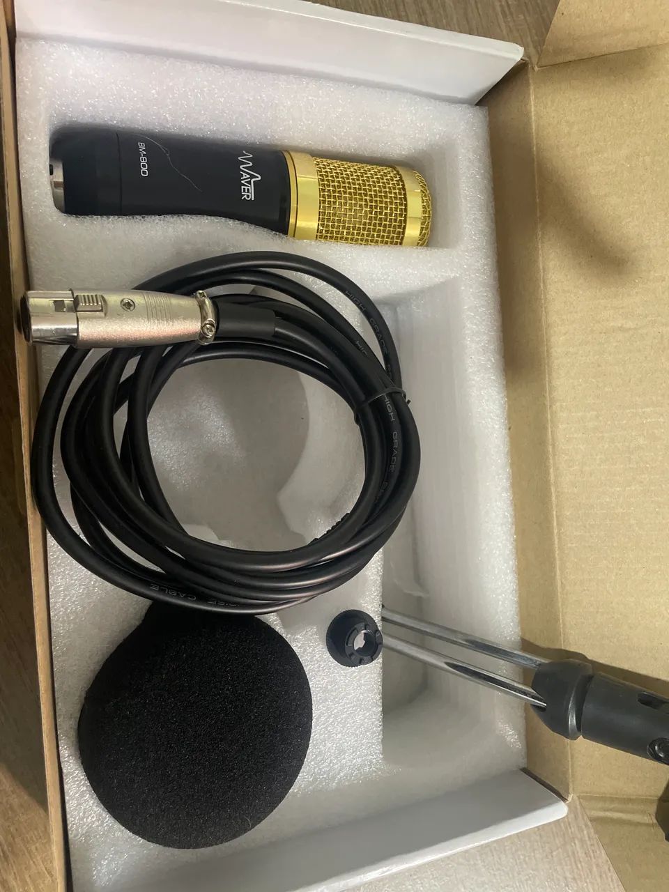 Microfone Condensador Waver BM-800 Plus Completo - Nunca Usado - Foto 2