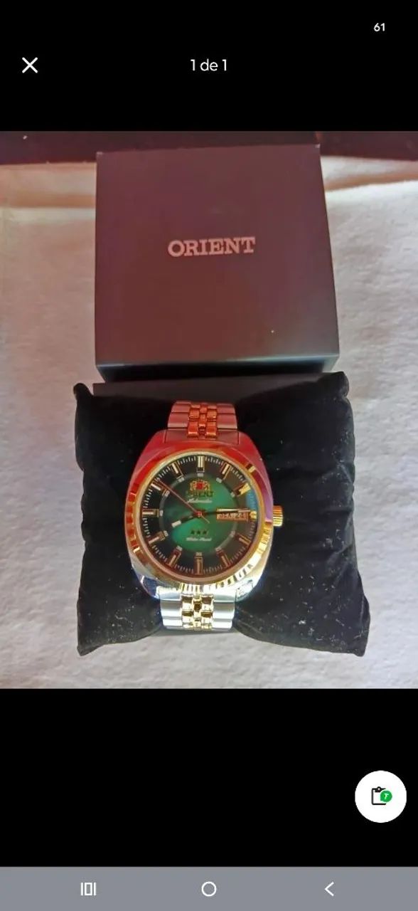 Relógio original da oriente,acompanha nota fiscal e caixa $1000 - Foto 2