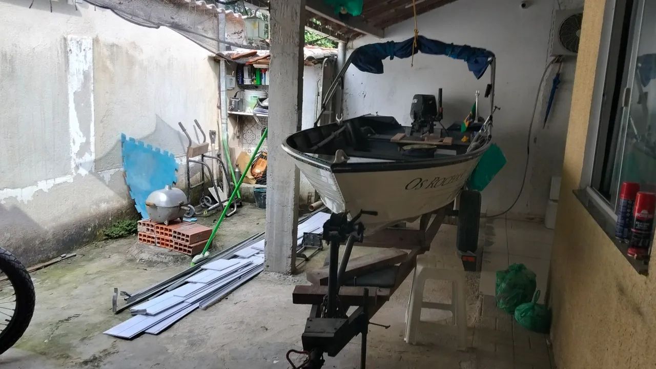 Barco de alumínio 4.20 metros com capota marítima  - Foto 3
