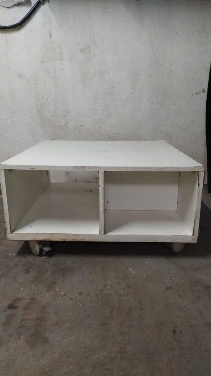 Móvel Mesa de centro com Rodizio, Quadrado 80x80x40 c Gaveta  - Foto 5