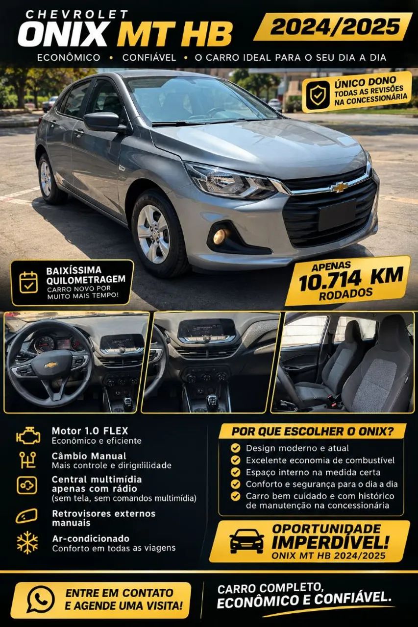 Chevrolet Onix ONIX HATCH 1.0 12V Flex 5p Mec. 2025